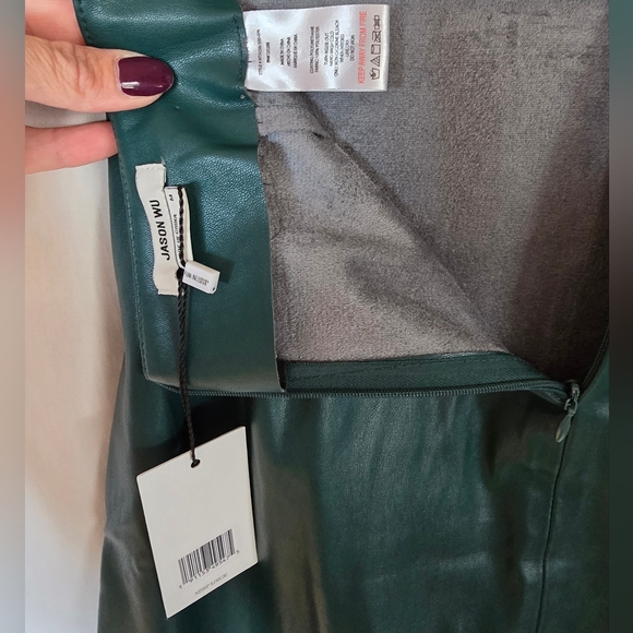 Jason Wu Leather-look Midi Skirt NWT - Picture 4 of 4